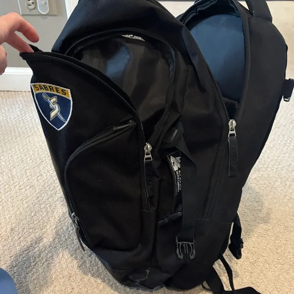 CCM Black and Silver Men's Backpack - Picture 3 of 3